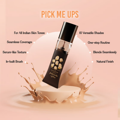LoveChild By Masaba Gupta Skip Everything Blurring Serum Skin Tint - Tough Toffee