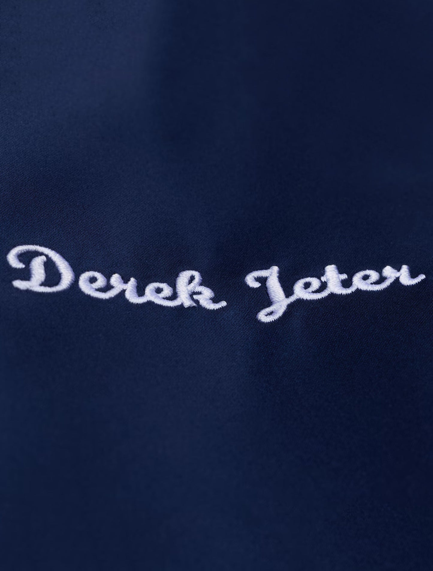 Mitchell & Ness Court Yankees Derek Jeter Satin Jacket - Navy