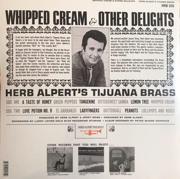 Whipped Cream & Other Delights (PICTURE VINYL) | Mint (M) Mint (M)