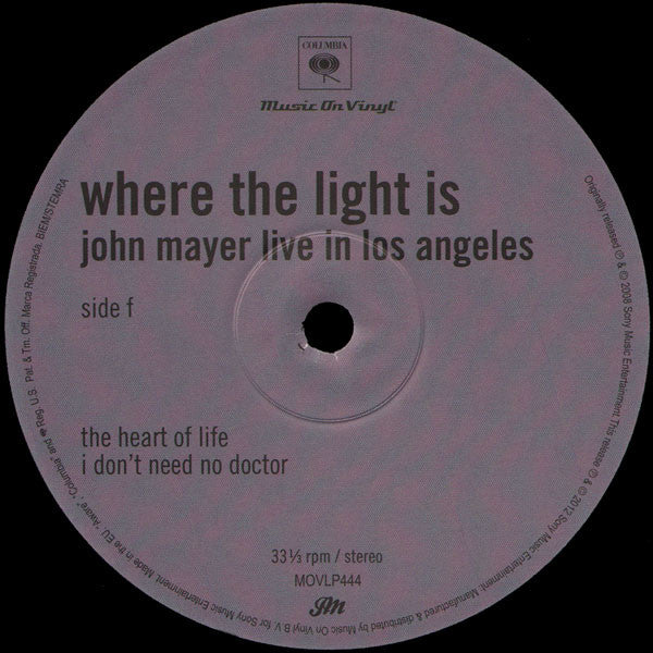 Where The Light Is: John Mayer Live In Los Angeles | Mint (M) Mint (M)