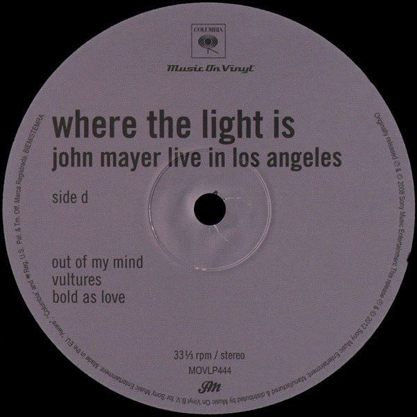 Where The Light Is: John Mayer Live In Los Angeles | Mint (M) Mint (M)