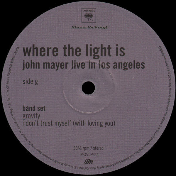 Where The Light Is: John Mayer Live In Los Angeles | Mint (M) Mint (M)