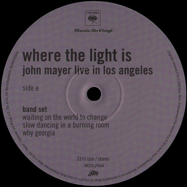 Where The Light Is: John Mayer Live In Los Angeles | Mint (M) Mint (M)