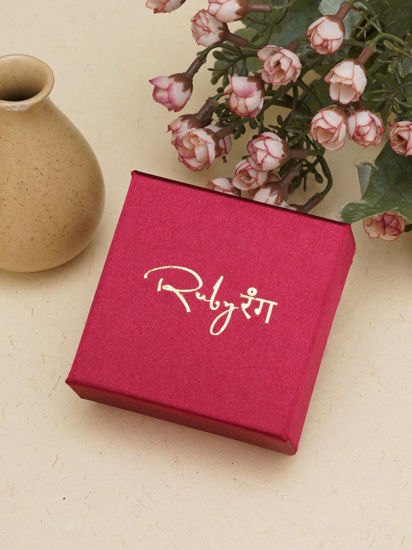 Jadau Earrings (Gold) - Ruby Raang
