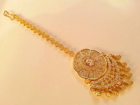 AD Bridal Stones Maang Tikka