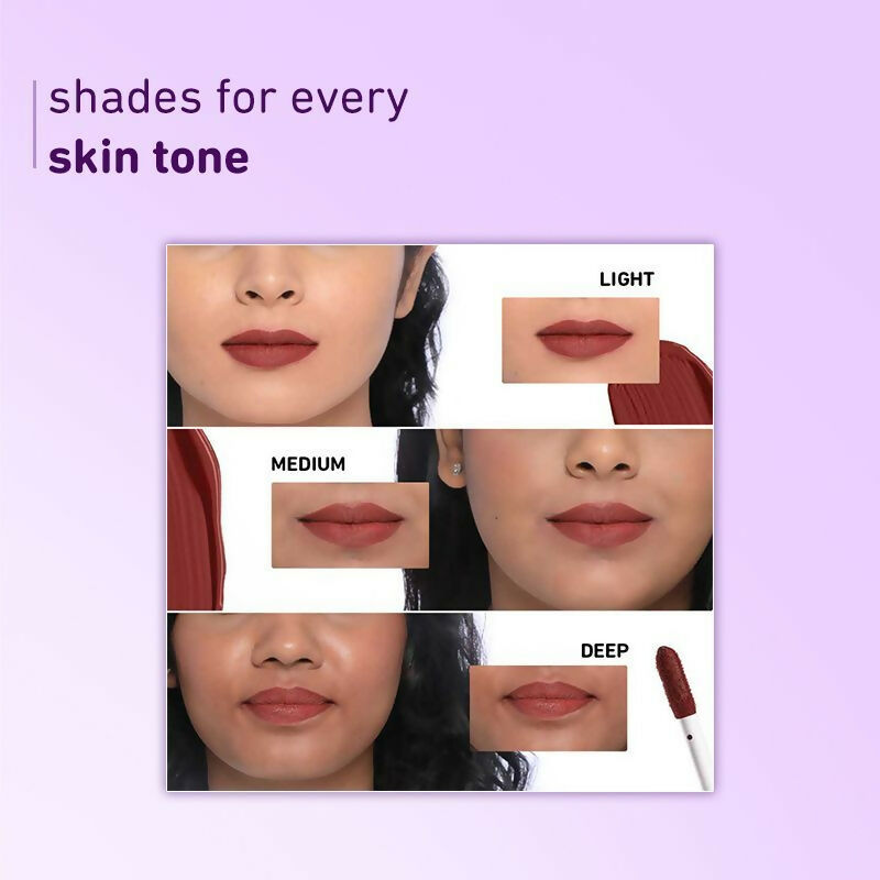 Plum Matte In Heaven Liquid Lipstick - Cocoa Mocha - 130