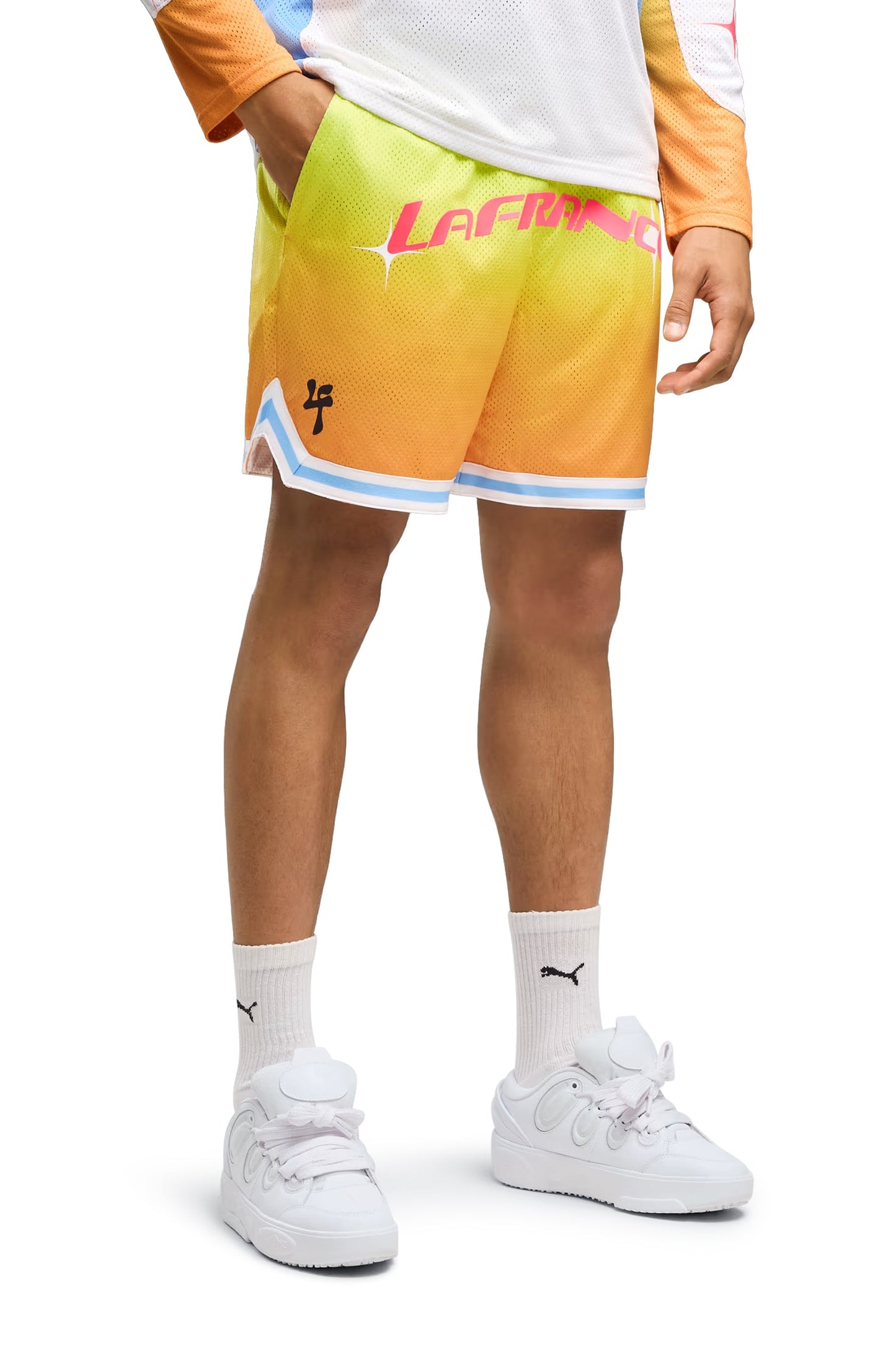 Puma LAFrance Heem Aerospace Mesh Shorts Shorts - Neon