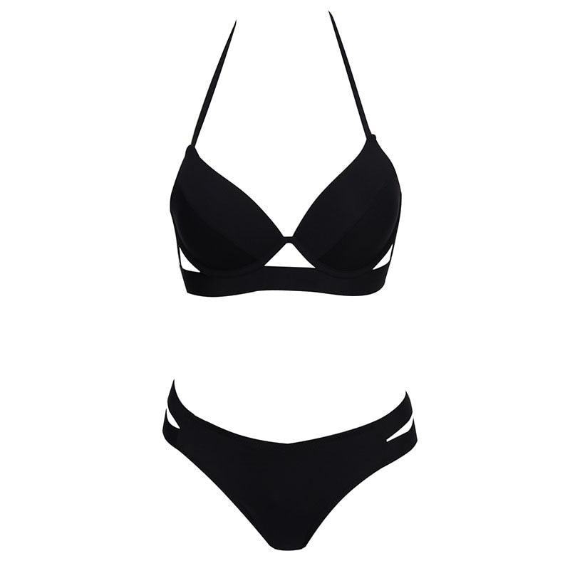 Bikinis Women Summer Swimsuit Strapless Bandage Bathing Suits