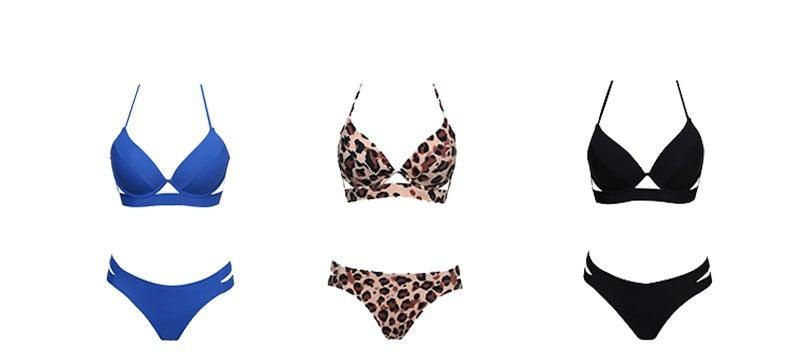 Bikinis Women Summer Swimsuit Strapless Bandage Bathing Suits
