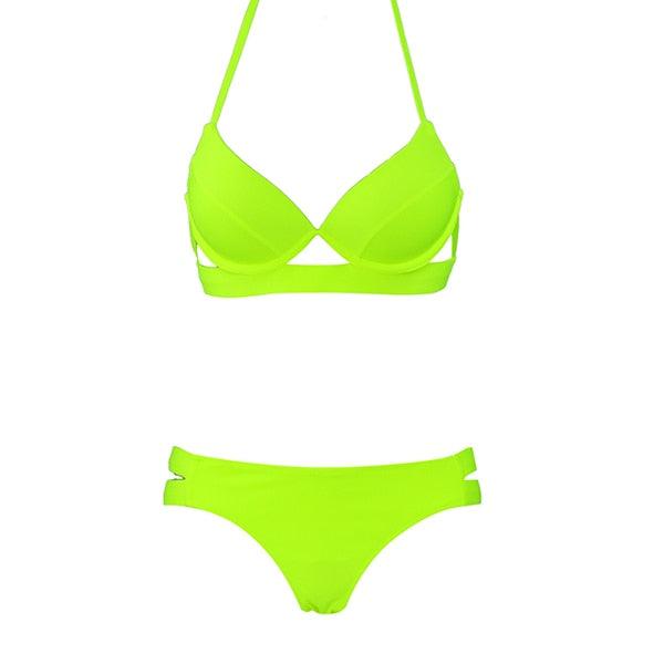 Bikinis Women Summer Swimsuit Strapless Bandage Bathing Suits