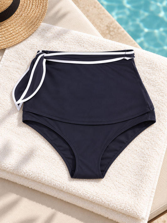 Tommy Hilfiger High-Waist Bikini Bottoms – Sky Captain