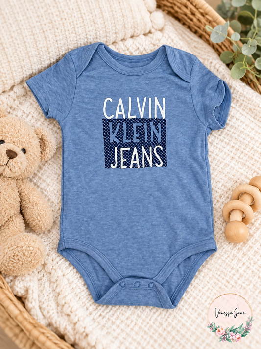 Calvin Klein Baby Boys Bodysuit-Size 18 Months