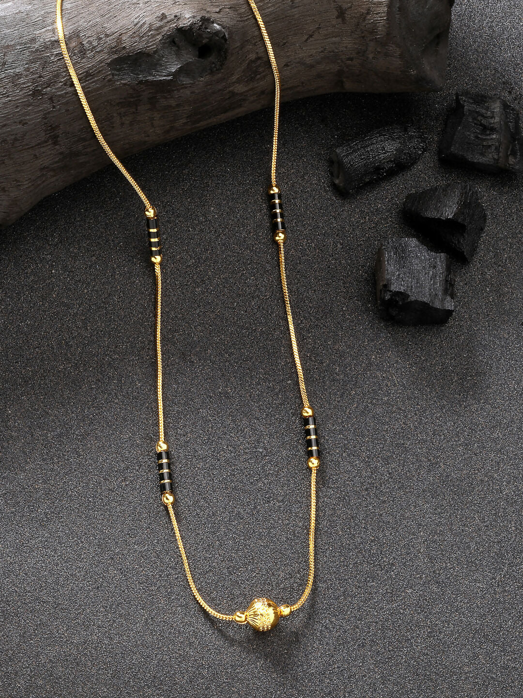 NVR Women's Gold-Polished Mangalsutra