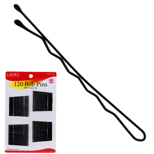 LQQKS 2'' Bob Pins Black 120 CT