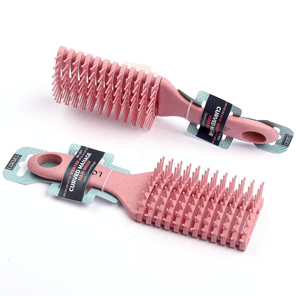 LQQKS VENTED CURVED MASSAGE HAIR BRUSH