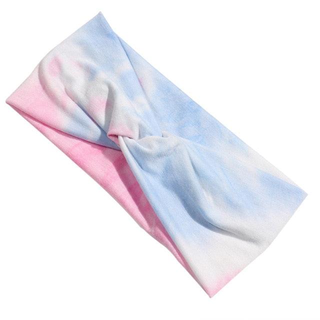 Luxury Fashion Winter Soft Solid Color Elastic Elegant Wide Knitting Cross Lightweight Headband Yoga Turban Bandage Bandanas Hair Bands For Women
