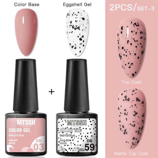 Luxury Gel Nail Polish Permanent Glossy Matte Egg Effect Elegant Stylish Eggshell Design For Women And Lady Nail Gel