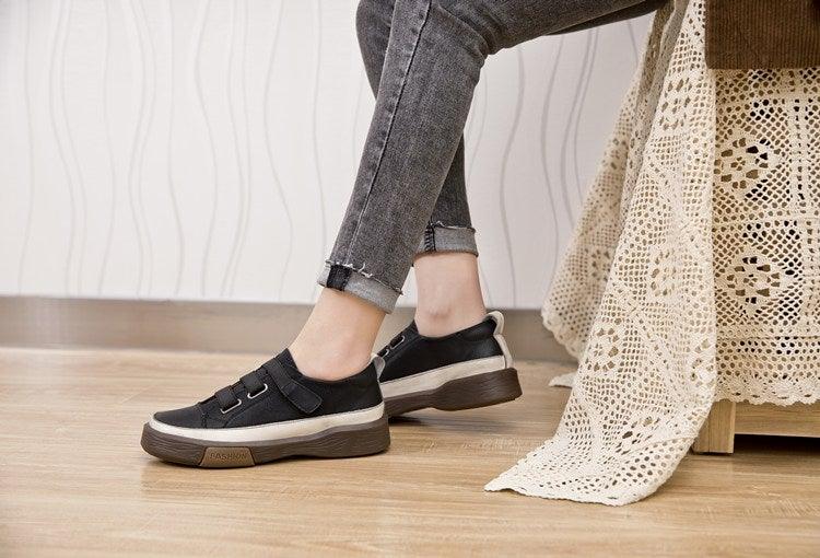 Luxury Leather New Genuine Casual Women Fashion Sneakers