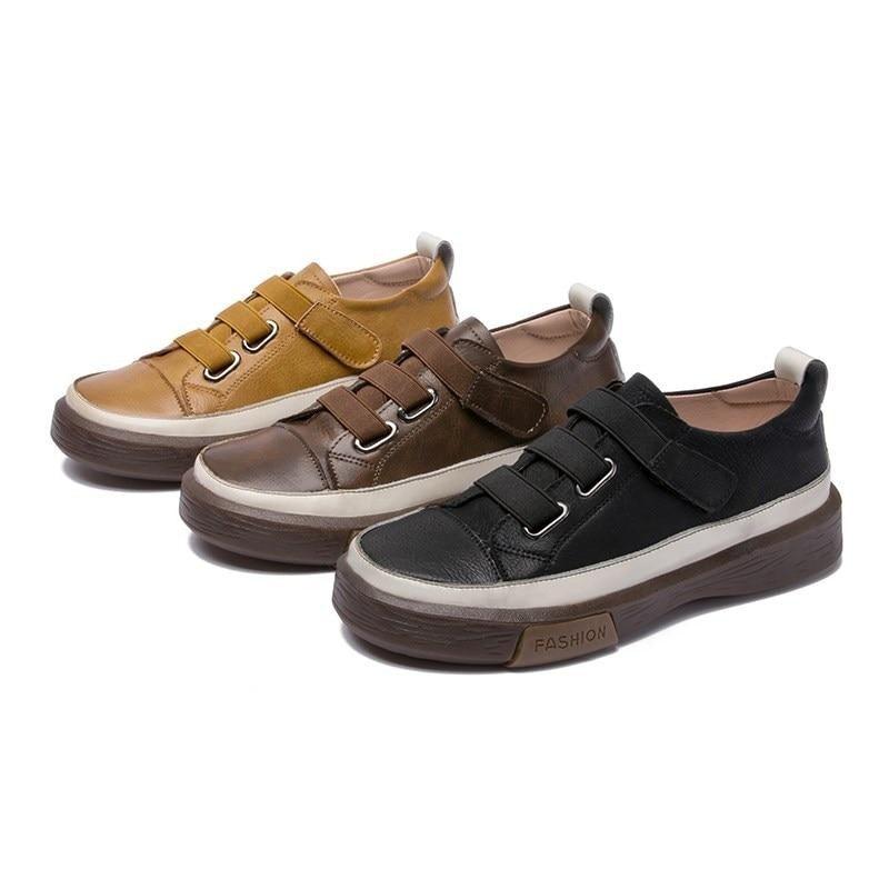 Luxury Leather New Genuine Casual Women Fashion Sneakers