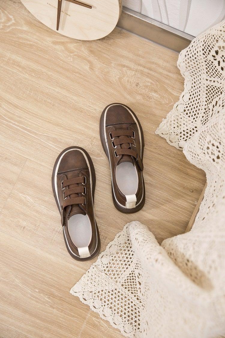 Luxury Leather New Genuine Casual Women Fashion Sneakers