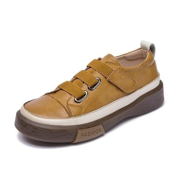 Luxury Leather New Genuine Casual Women Fashion Sneakers