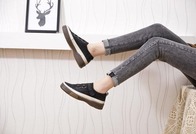 Luxury Leather New Genuine Casual Women Fashion Sneakers