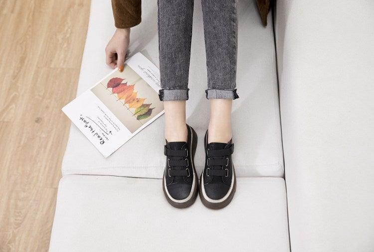 Luxury Leather New Genuine Casual Women Fashion Sneakers