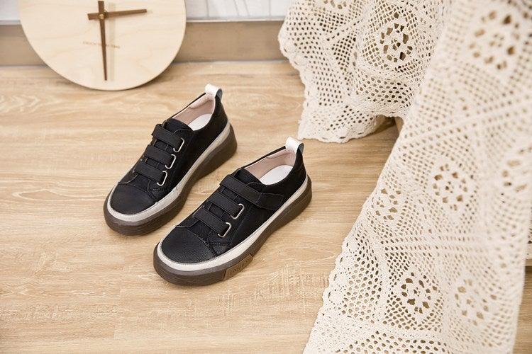 Luxury Leather New Genuine Casual Women Fashion Sneakers