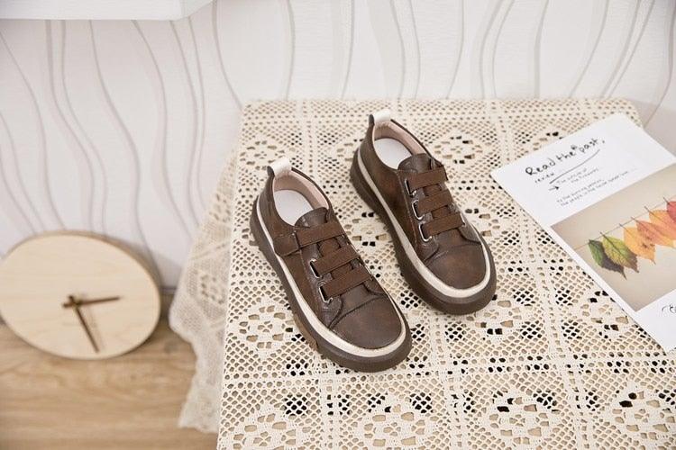 Luxury Leather New Genuine Casual Women Fashion Sneakers
