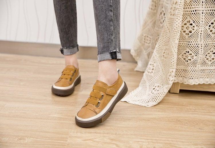Luxury Leather New Genuine Casual Women Fashion Sneakers