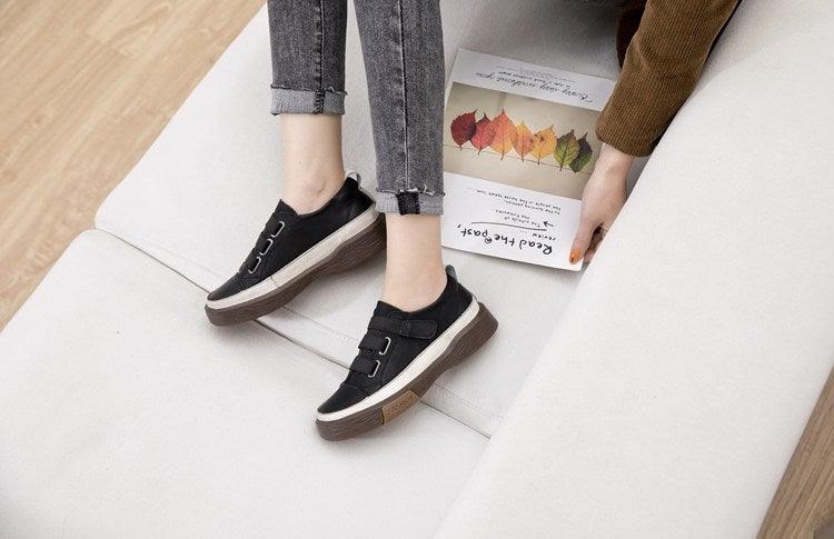 Luxury Leather New Genuine Casual Women Fashion Sneakers