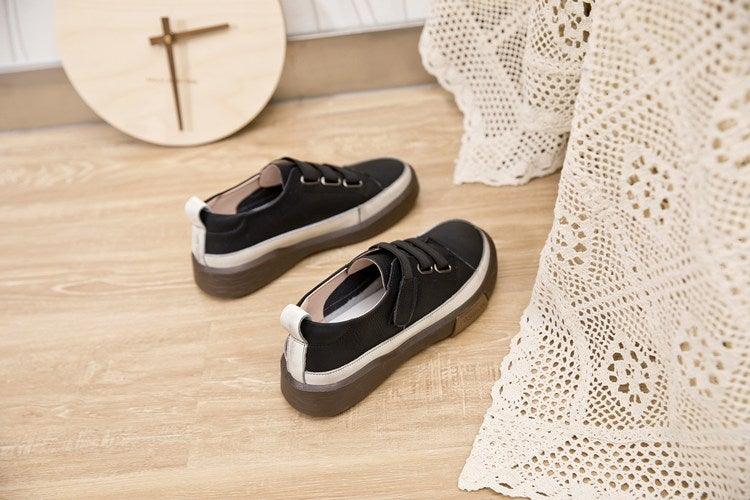 Luxury Leather New Genuine Casual Women Fashion Sneakers