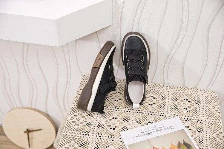 Luxury Leather New Genuine Casual Women Fashion Sneakers