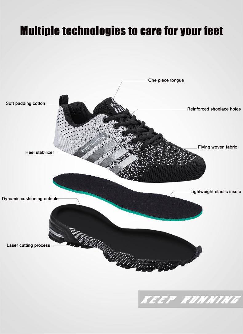 Luxury Sport Men's Non-Slip Shock Absorption Running Sneakers