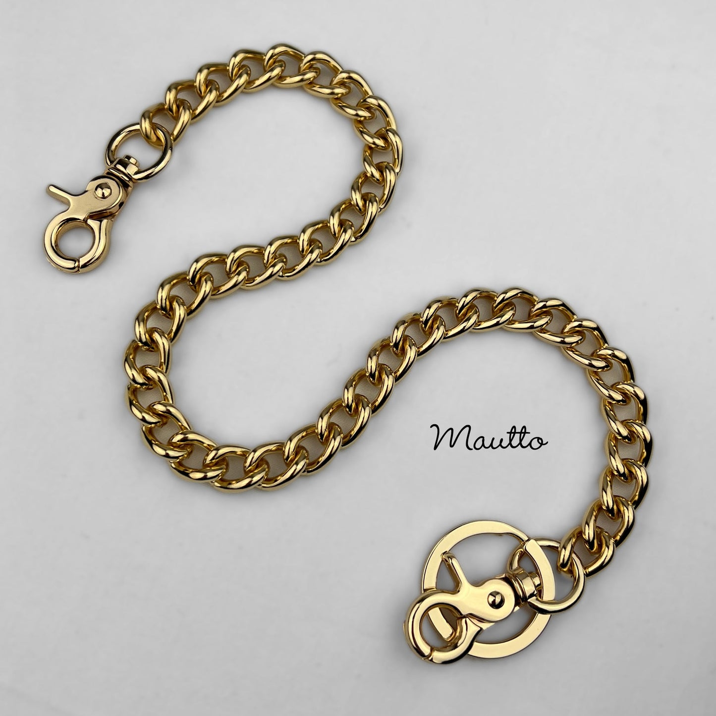 Heavy-duty Wallet Chain / Key Tether - Standard & Long Lengths - Removable Keyring