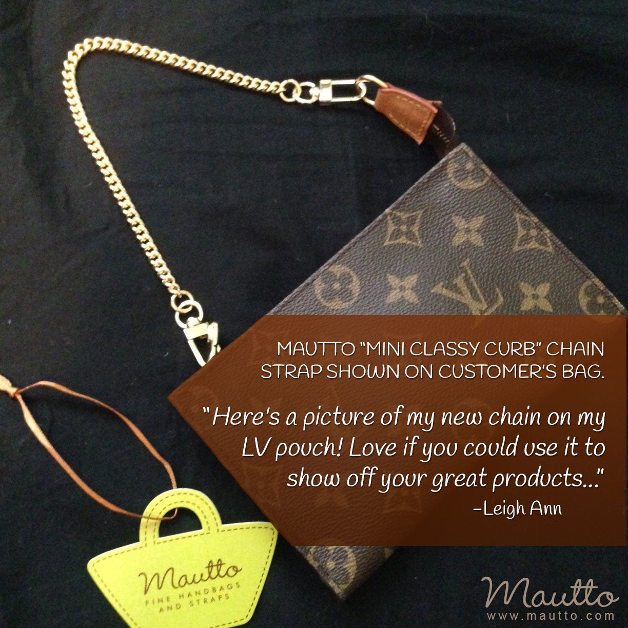 Mini Classic Curb Chain, Gold-tone Finish - 1/4 inch (6mm) Petite Luxury Chain Strap - Handle to Crossbody - Bandolier Phone Strap