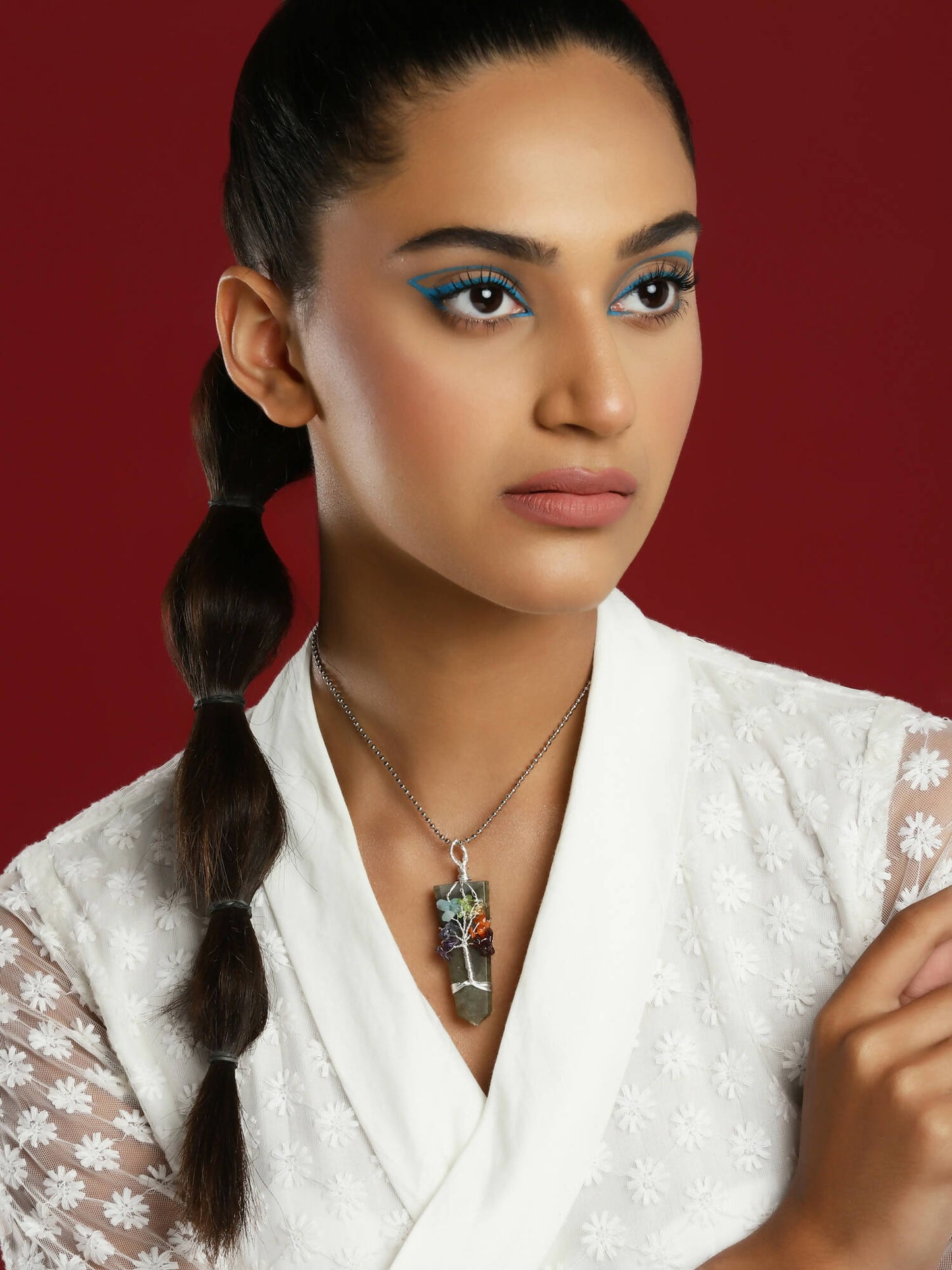 Women's Silver-Plated Chain - Ruby Raang
