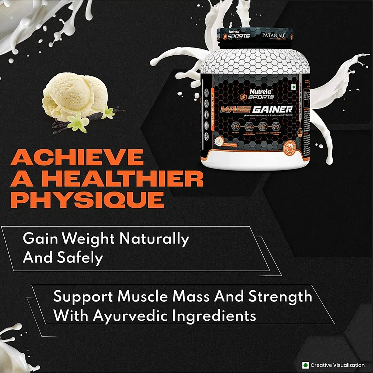 Patanjali Nutrela Sports Mass Gainer (Frvan-ice)