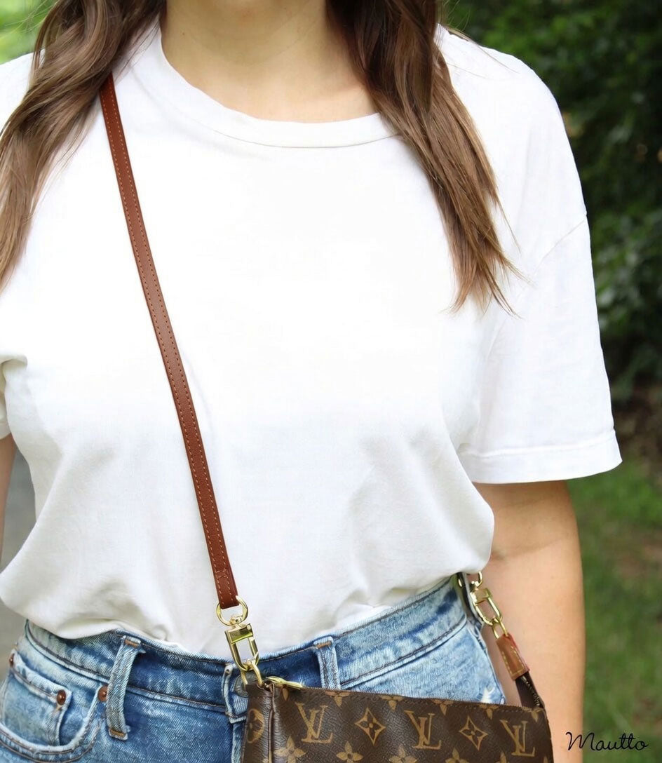 Extra Petite Crossbody Leather Strap - 3/8 inch (9mm) Wide - 3 Length Options