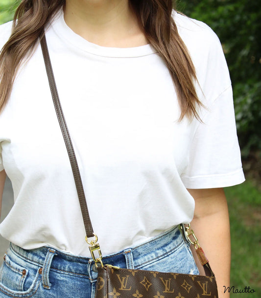Extra Petite Crossbody Leather Strap - 3/8 inch (9mm) Wide - 3 Length Options