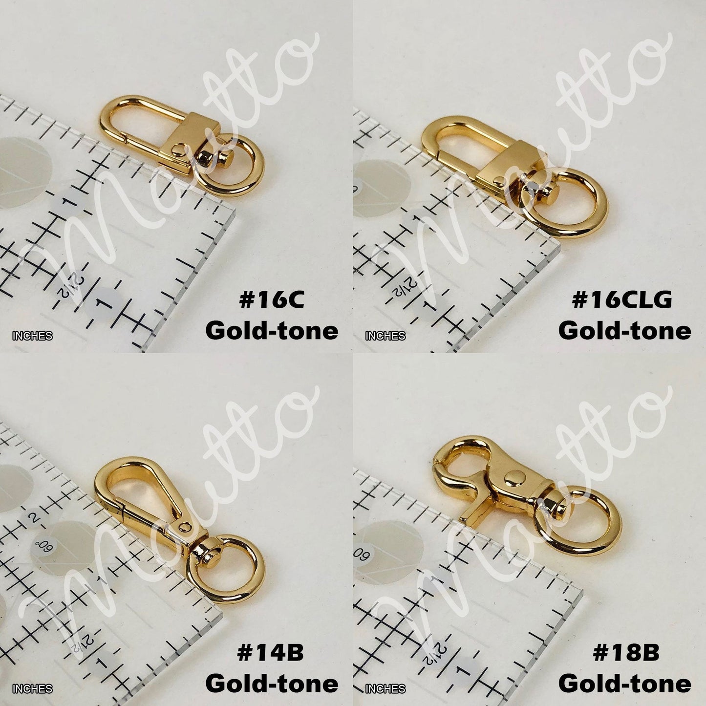 Mini Classic Curb Chain, Gold-tone Finish - 1/4 inch (6mm) Petite Luxury Chain Strap - Handle to Crossbody - Bandolier Phone Strap