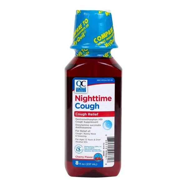 GNP Night Time Cough Cherry Liquid 8 Oz