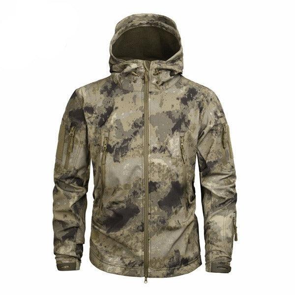 Tactical Water Resistant Jacket Waterproof Windbreaker Hooded