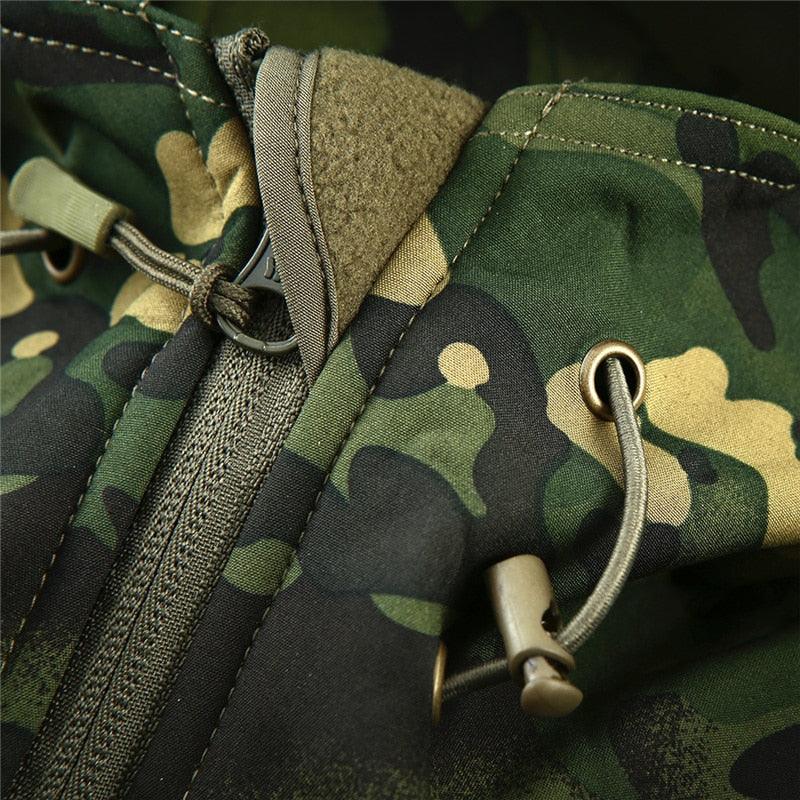 Tactical Water Resistant Jacket Waterproof Windbreaker Hooded