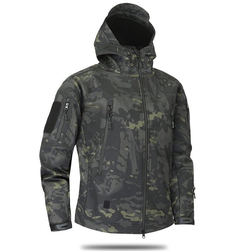 Tactical Water Resistant Jacket Waterproof Windbreaker Hooded