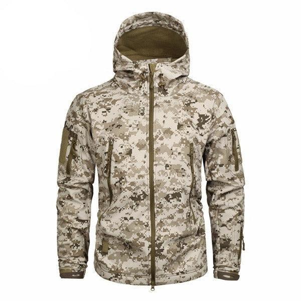 Tactical Water Resistant Jacket Waterproof Windbreaker Hooded