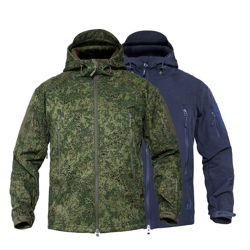 Tactical Water Resistant Jacket Waterproof Windbreaker Hooded