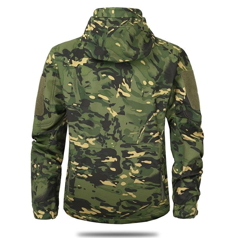 Tactical Water Resistant Jacket Waterproof Windbreaker Hooded