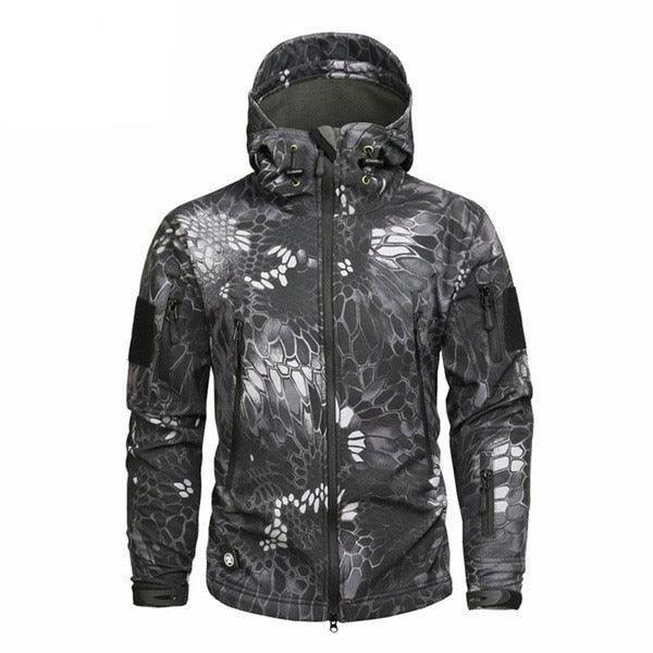 Tactical Water Resistant Jacket Waterproof Windbreaker Hooded