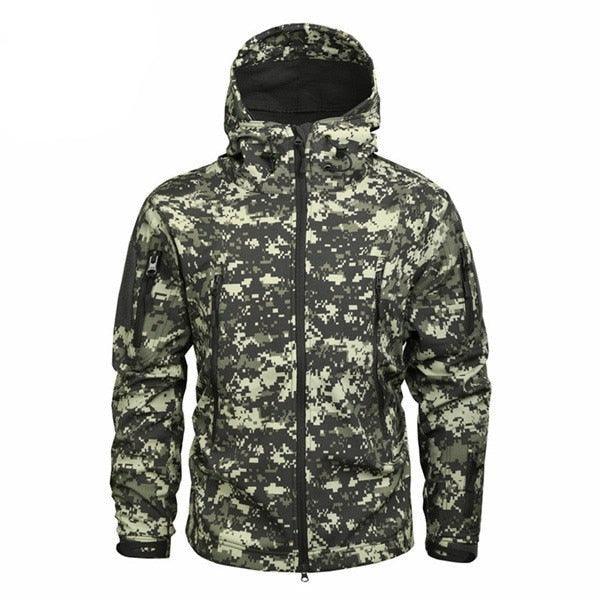 Tactical Water Resistant Jacket Waterproof Windbreaker Hooded
